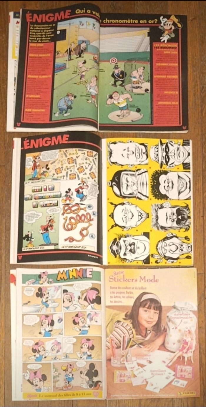 Lot de 3 anciens journaux de mickey spécial mystère 1998 N°2390S, 2391 et 2392 vintage - photo numéro 4