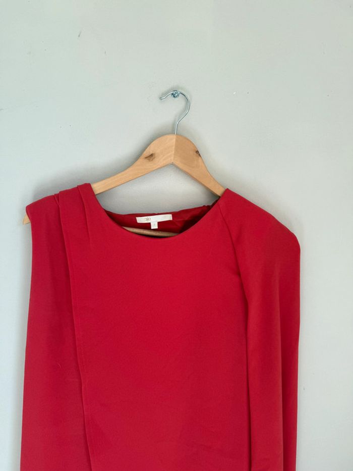 Robe rouge Maje asymétrique - photo numéro 4