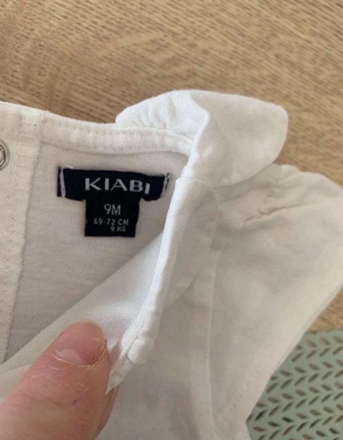 Ensemble fille pentalon leger/fluide a pois et t-shirt - 9mois - kiabi - photo numéro 4