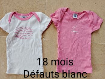 Lot 2 T shirt MC Petit Bateau ⛵