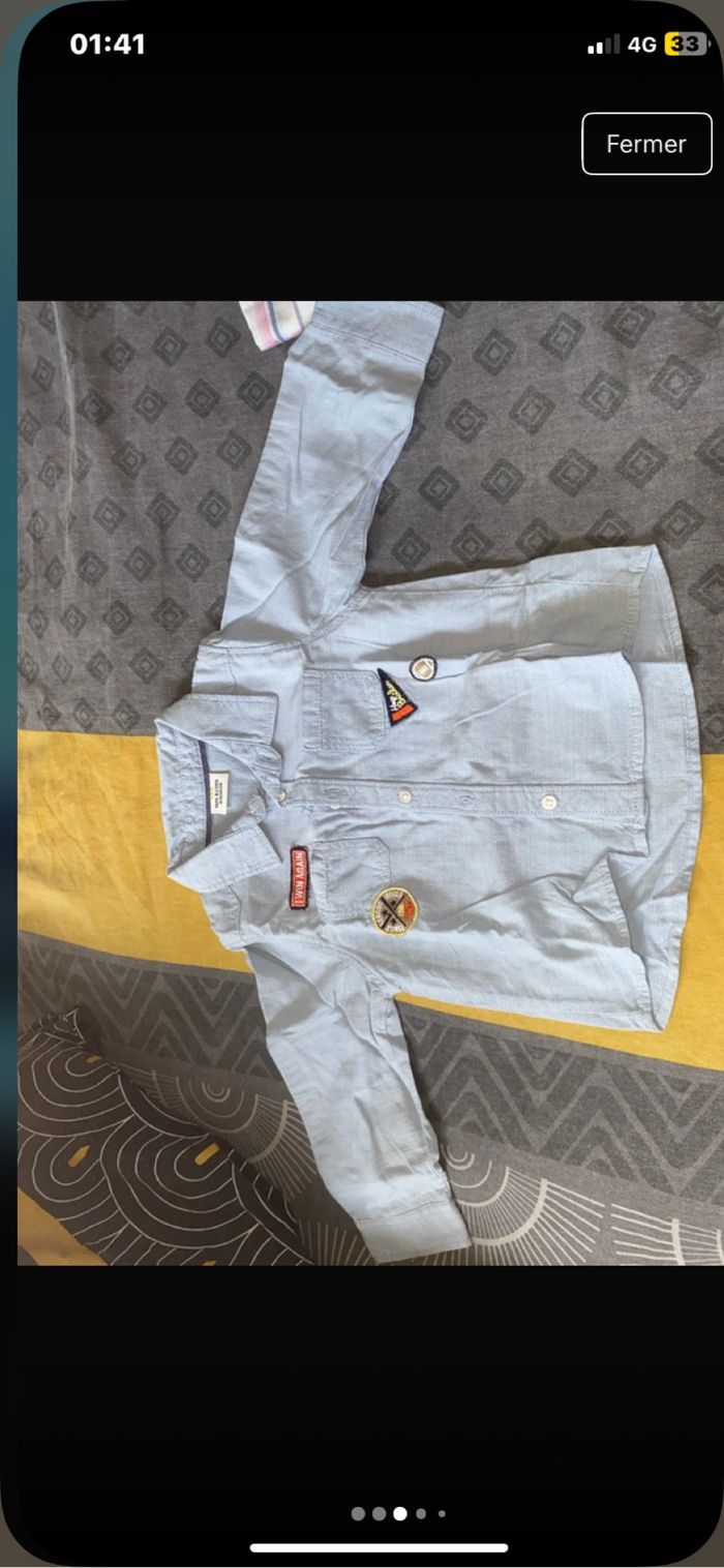 Lot de 2 chemise bébé - photo numéro 3