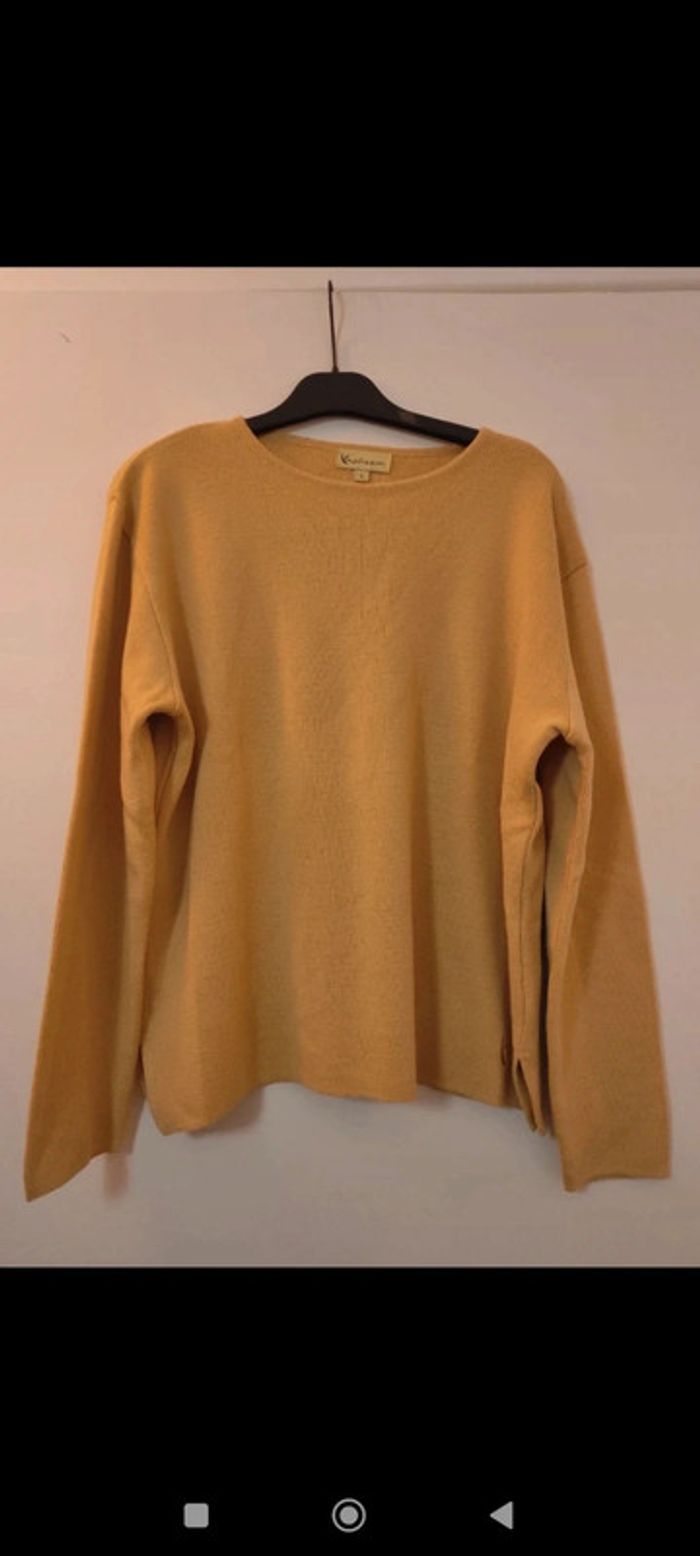 Pull jaune pâle taille L Kalisson