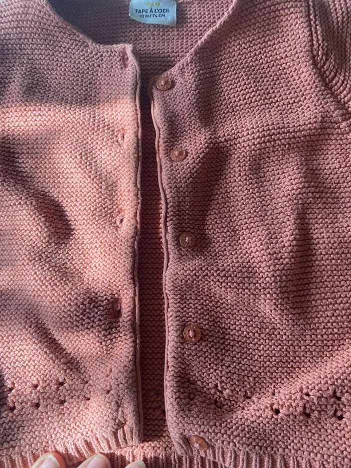 Gilet tape à l’œil fille 12 mois - photo numéro 2