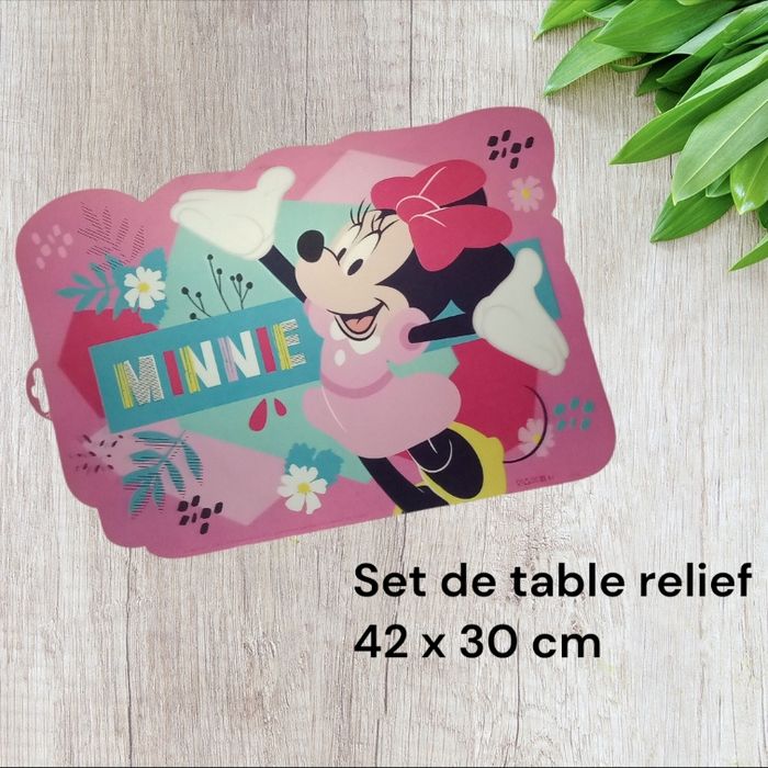Set de table relief Minnie mouse Disney