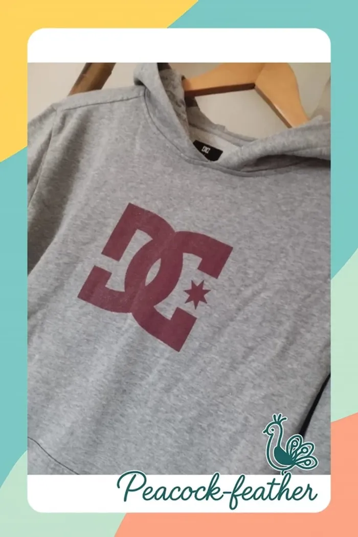 Sweat gris DC 14ans /S - photo numéro 3