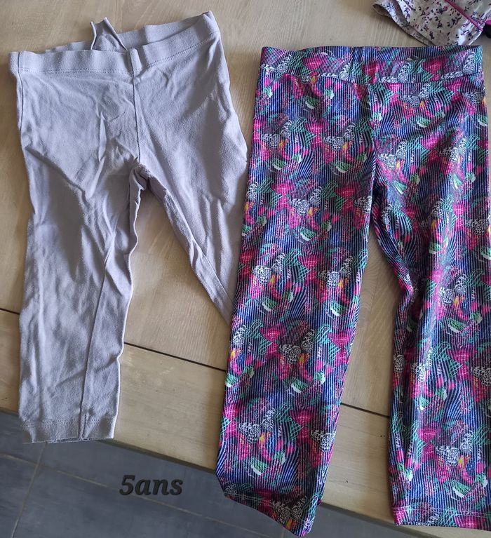 Lot de 2 leggings été 5ans
