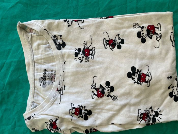 T shirt Mickey blanc