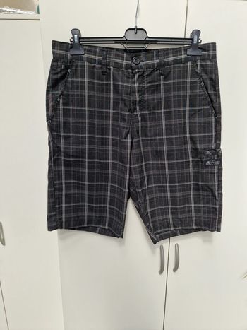 Short Cargo Noir Carreaux Gris O'Neill