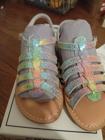 Sandales fille multicolore neuf t29 