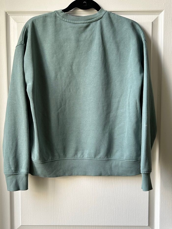 Sweat-shirt  « nature  » couleur vert sauge - photo numéro 5
