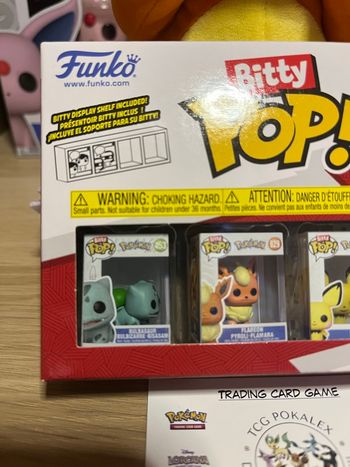 Pokémon figurine funko pop Bitty Dracaufeu pichu pyroli et bulbizarre 