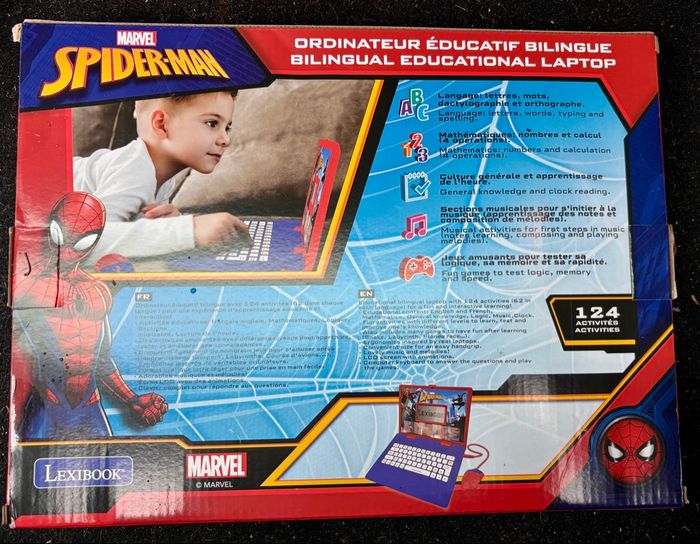 💻 Ordinateur Éducatif Bilingue Lexibook – Spider-Man (Marvel) - photo numéro 2