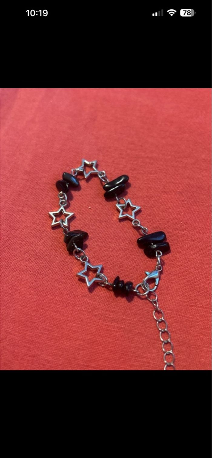 Bracelet étoile et pierre - photo numéro 2