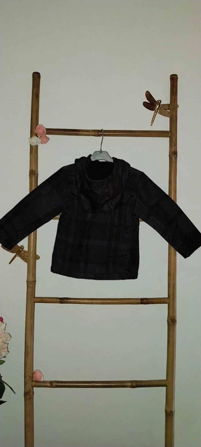 Manteau / Blouson noir intérieur polaire état neuf Taille 2 ans - photo numéro 11