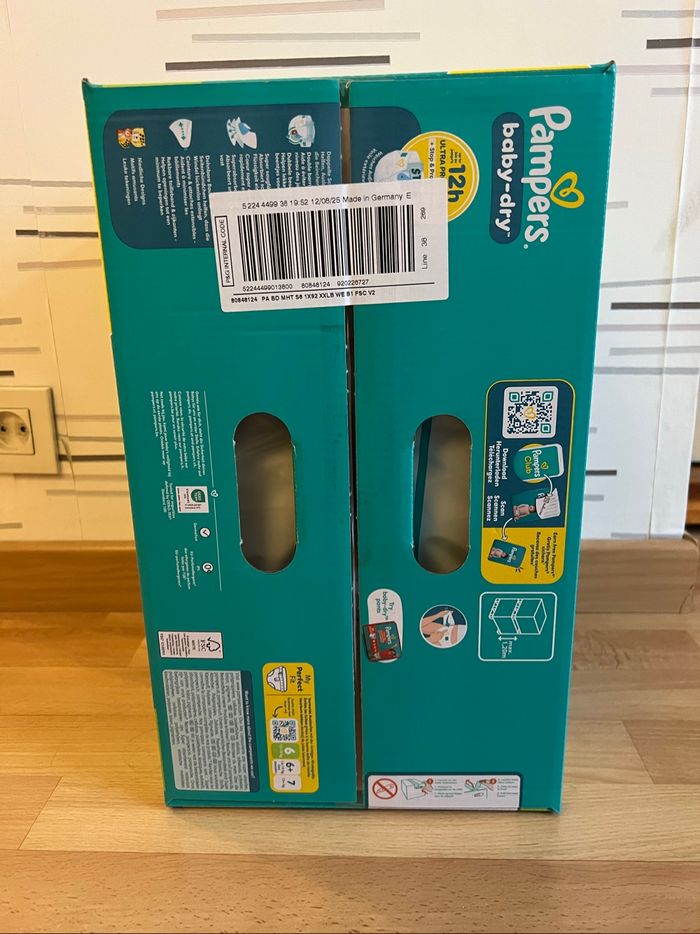 Couche Pampers Baby-dry taille 6 13-18kg 92 couches - photo numéro 2