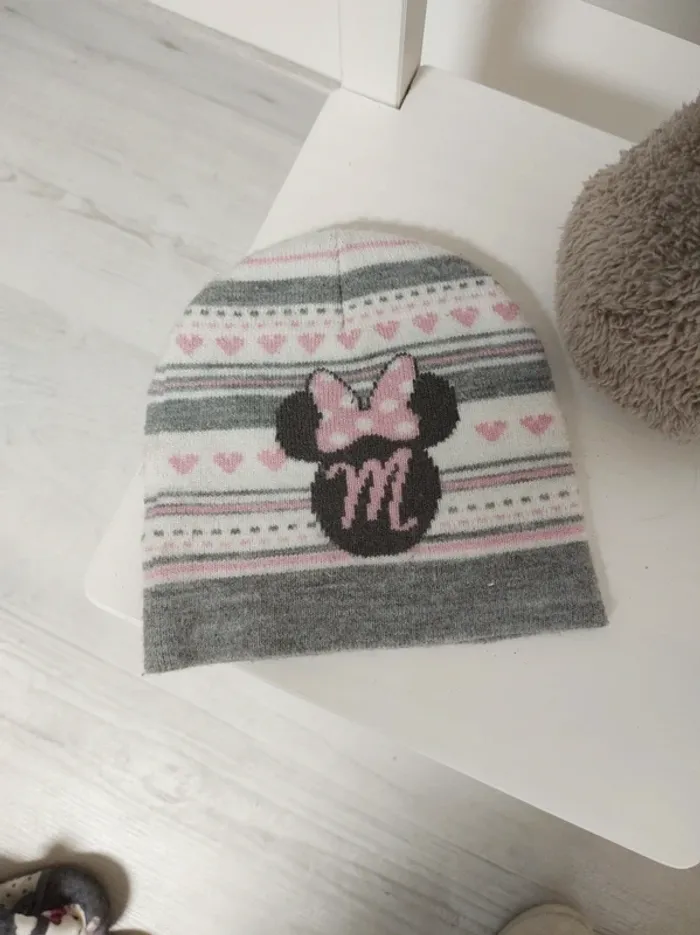 Bonnet et moufles bébé fille Minie - photo numéro 4