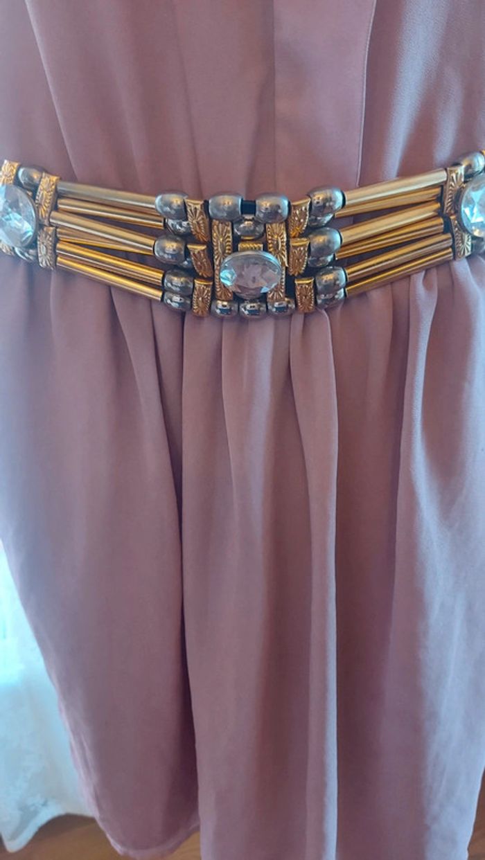 Ceinture en cuir noir avec application 90cm - photo numéro 5