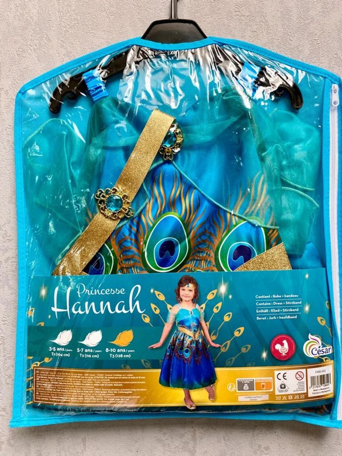 Déguisement Princesse Hannah 8-10 ans NЕUF (prix normal: 38eur) - photo numéro 3