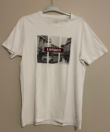 T-shirt blanc imprimé - Taille M