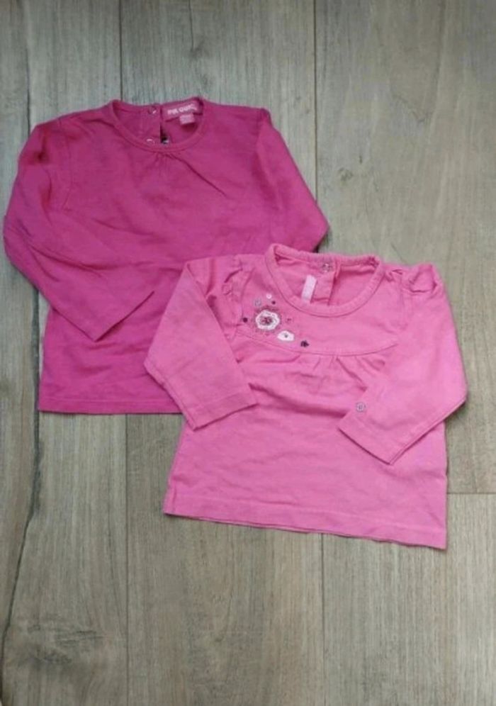 Lot tops manches longues 12 mois