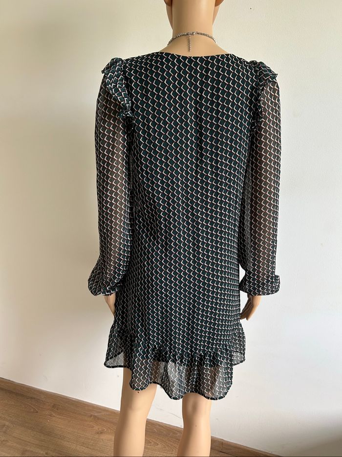 Robe imprimée à manches longues Naf Naf taille 38 excellent état - photo numéro 5