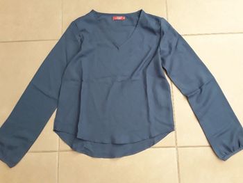 Blouse fluide bleu nuit femme 38 TISSAIA NEUVE
