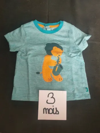 T-shirt bébé garçon 3 mois Obaïbi