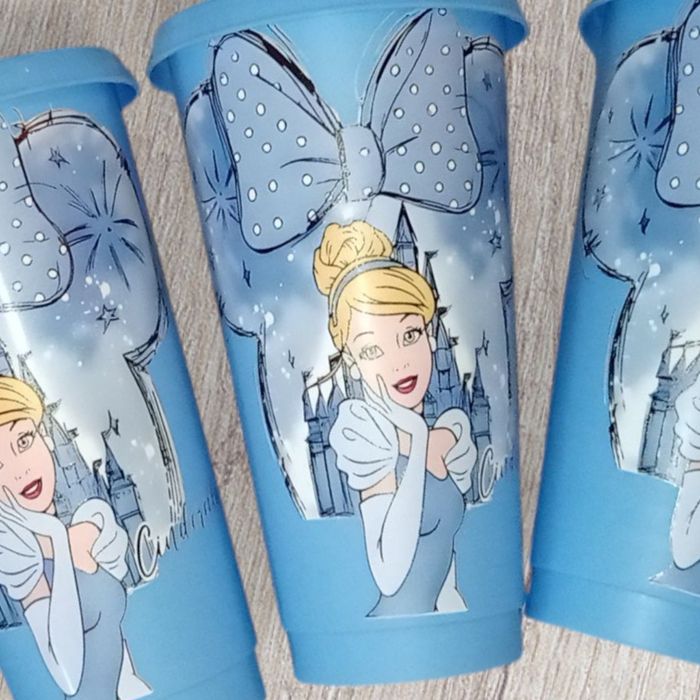 Grand gobelet à paille princesses disney cendrillon - photo numéro 3