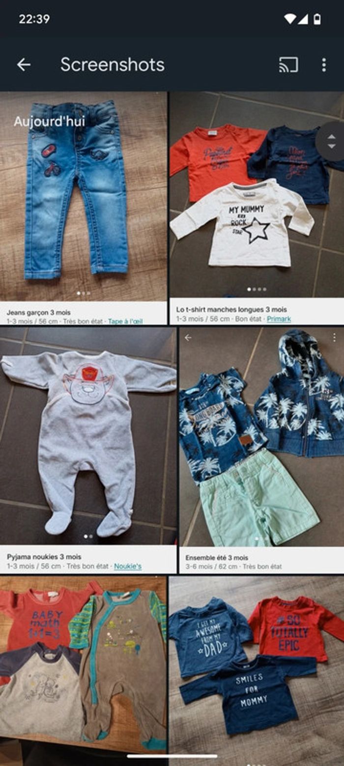 Gros lot de vêtements garçon 3 mois - photo numéro 4