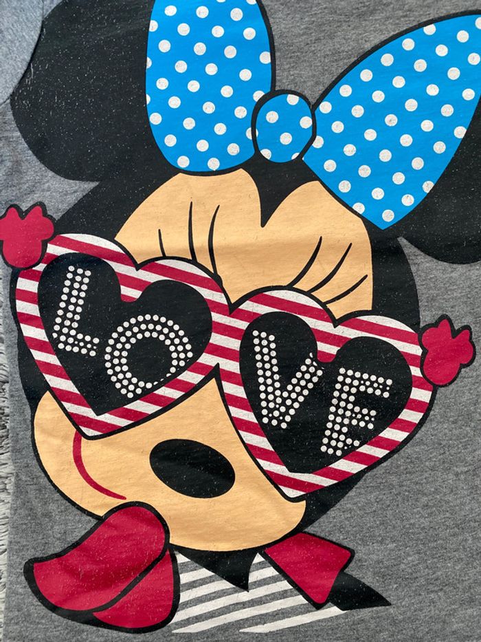 Tee-shirt gris Minnie - taille 6 ans - photo numéro 3