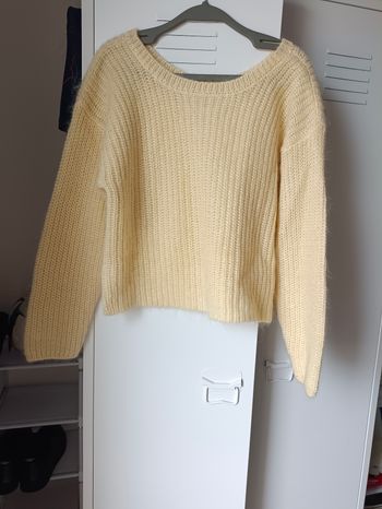 Pull  tricoté femme,en mohair+acrylique. Taille S-M