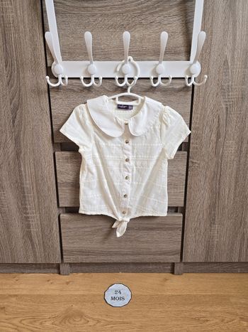 Vêtement Bébé Fille - Chemisier blanc - Sergent Major - 24 mois 86 cm
