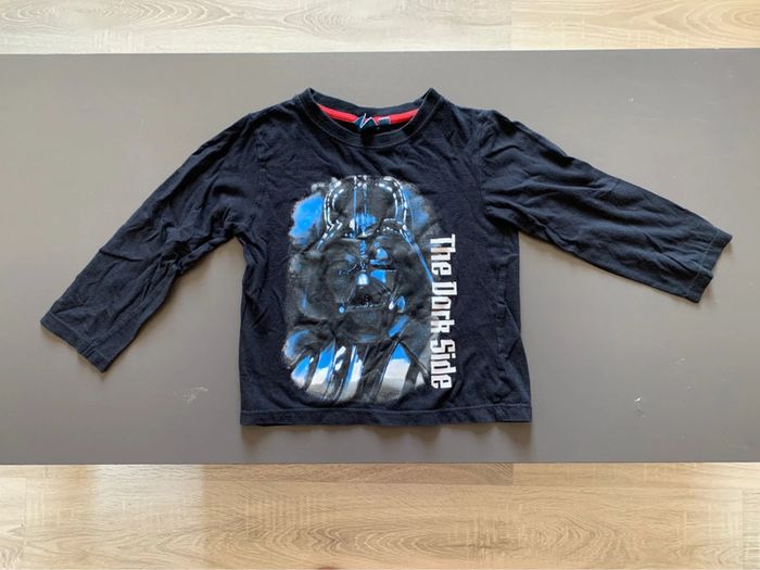Pull noir/bleu garçon taille 4 ans