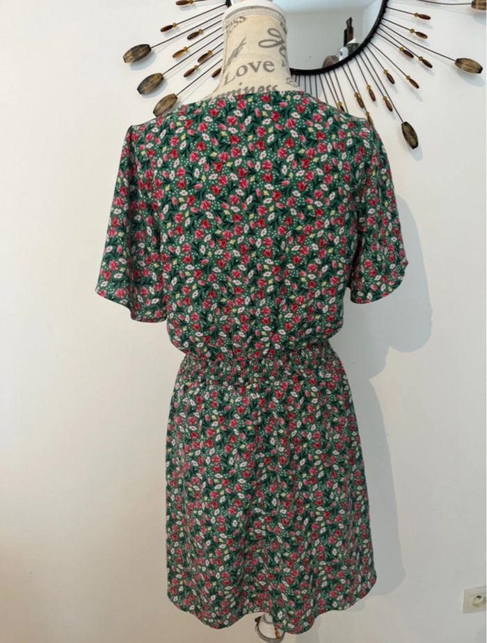 Robe verte à fleur - photo numéro 2