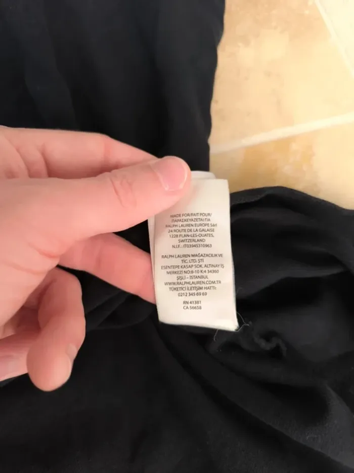 Polo Ralph Lauren homme M custom slim fit noir equipe Allemagne - photo numéro 17