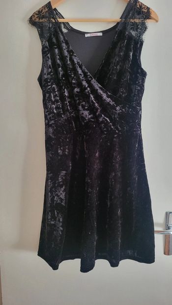 Robe velours camaieu L