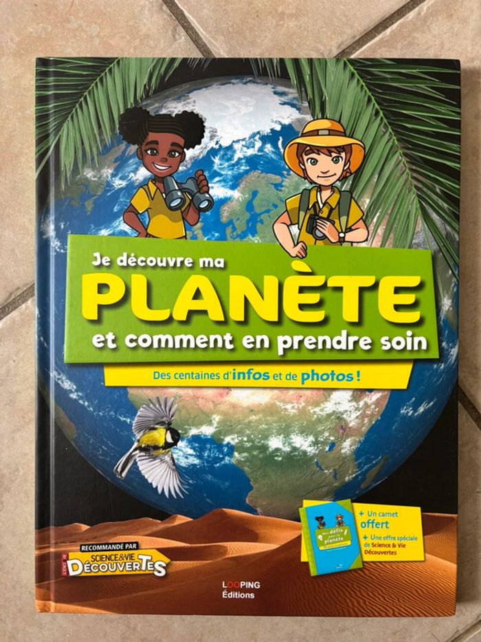 Beau grand livre illustré Je découvre ma planète et comment en prendre soin