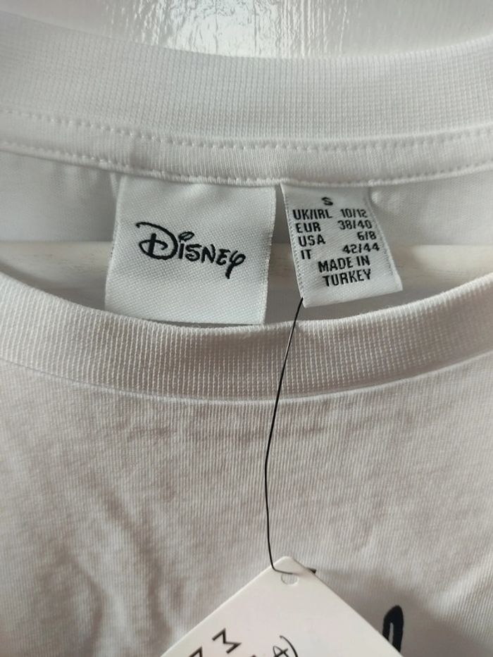 T-shirt femme blanc Disney Mickey Mouse S coton Neuf - photo numéro 7