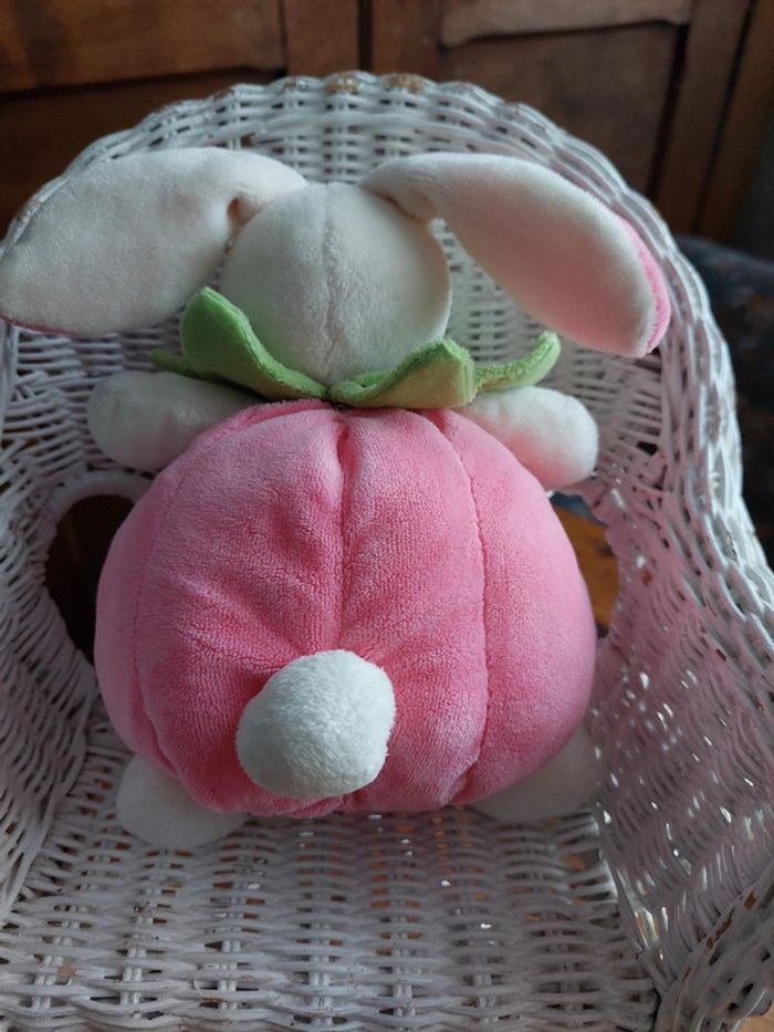 #P6 - Doudou peluche lapin boule Baby Nat' - photo numéro 5