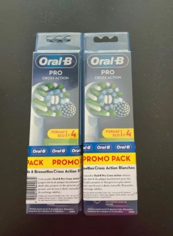 Pack 8 brossette oral b neuf neuve
