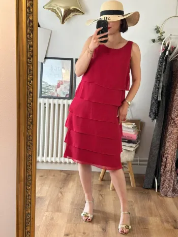 Robe Vera Mont rose fuschia taille 44