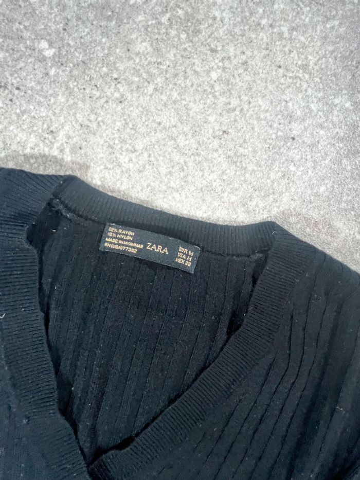 🖤 Pull noir en maille Zara taille M🖤 - photo numéro 2