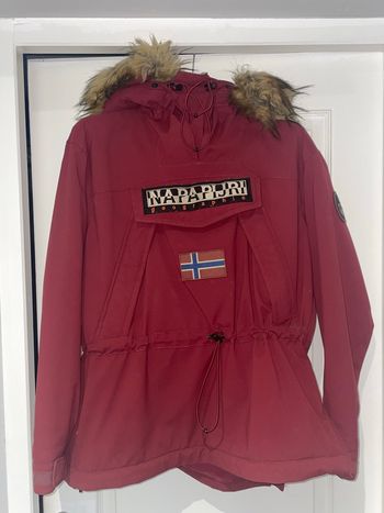 Manteau veste Anorak Skidoo Napapijri Bordeaux - Taille XS femme
