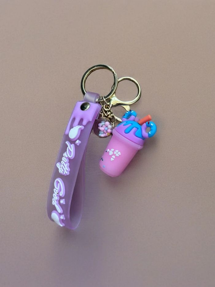 Porte clés glace violette