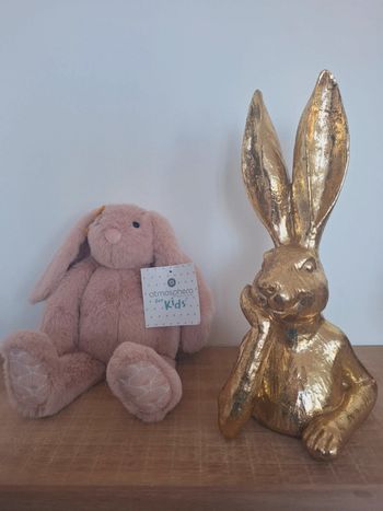 🐰 Lapin rose en peluche Atmosphera – Douceur garantie ! 🌸