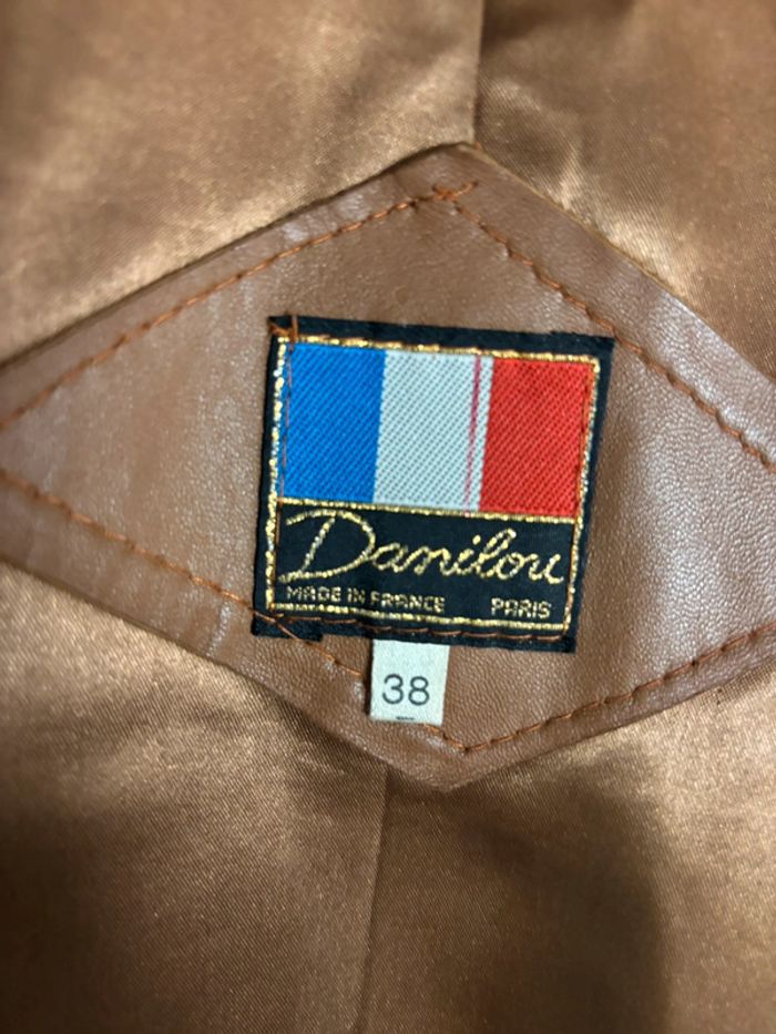 Ensemble veste et pantalon cuir véritable vintage damilou - photo numéro 17