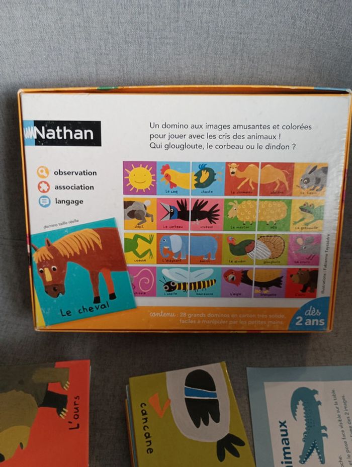 Jeu domino des animaux dès,2 ans Nathan - photo numéro 3