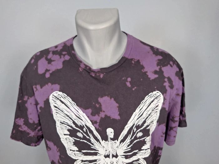 t shirt tie dye violet homme taille XL floqué (392) - photo numéro 2