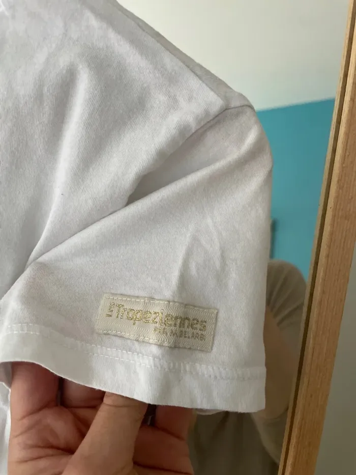 Tee-shirt blanc avec inscription - photo numéro 5