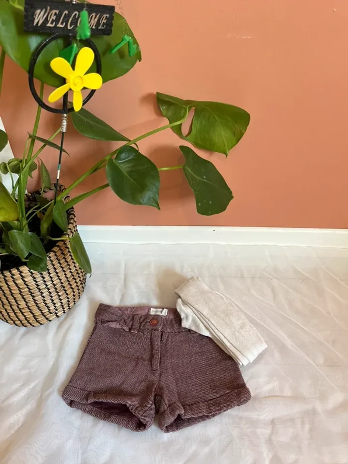 Short velour taille 3 ans